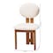 Baxton Studio Kacela Modern Japandi Cream Boucle Fabric and Walnut Brown Finished Wood 2-Piece Dining Chair Set 241-2PC-13433-ZORO - alternate 9